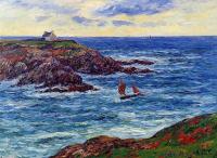 Moret, Henri - Sailboats off the Coast of Doelan